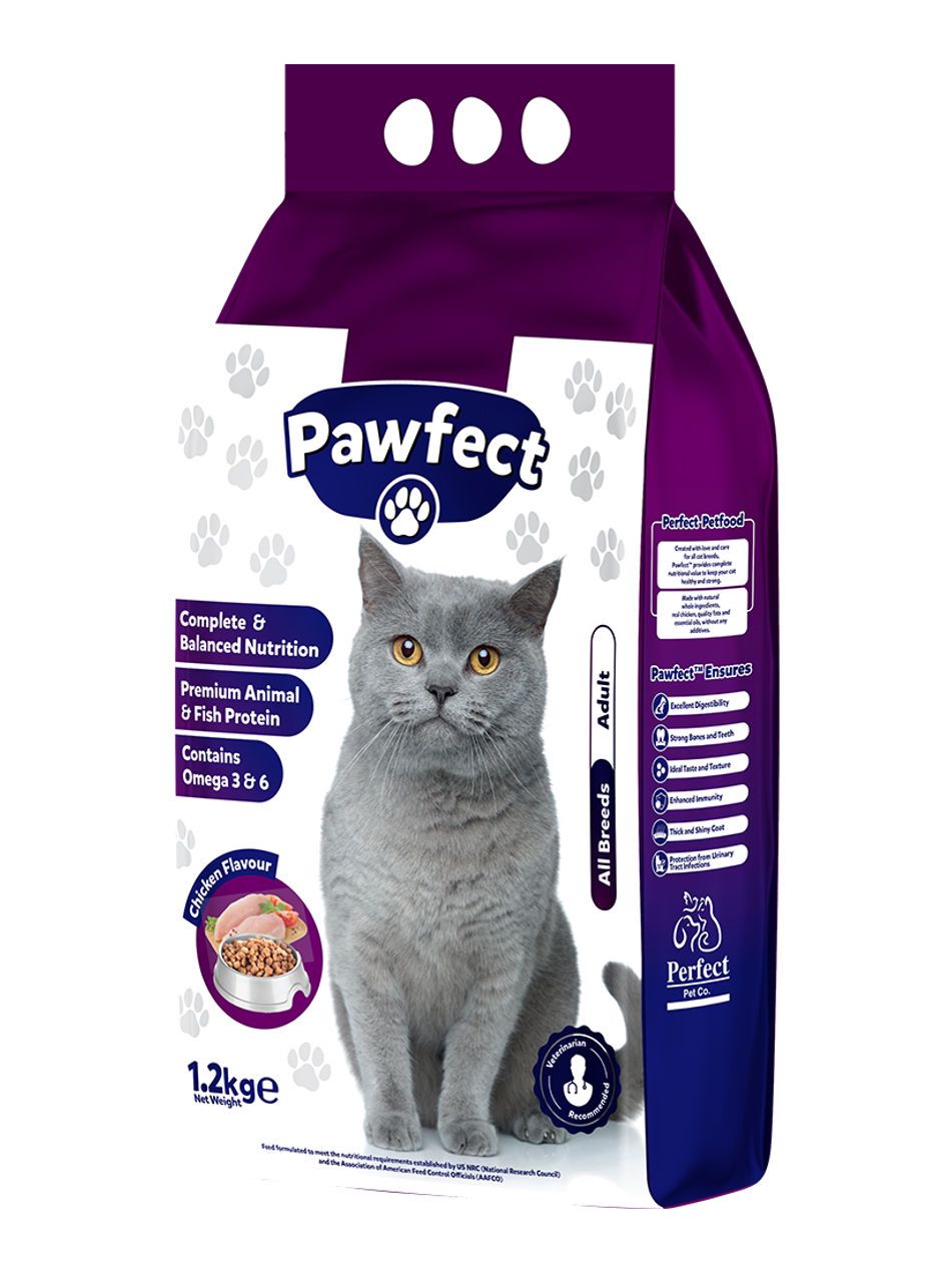 Pawfect Adult Chicken Flavor Dry Cat Food