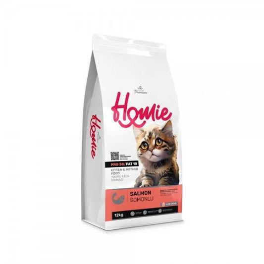 Homie Super Premium Kitten & Mother Cat Food – Salmon (Low Grain)