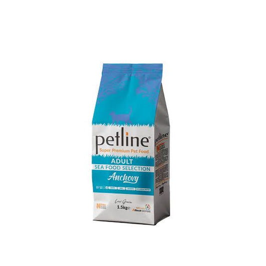 Petline Super Premium Adult Cat Food – Seafood Selection (Anchovy)