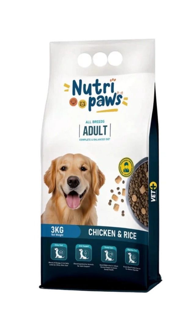Nutri Paws All Breed Adult Dog Food – Chicken & Rice