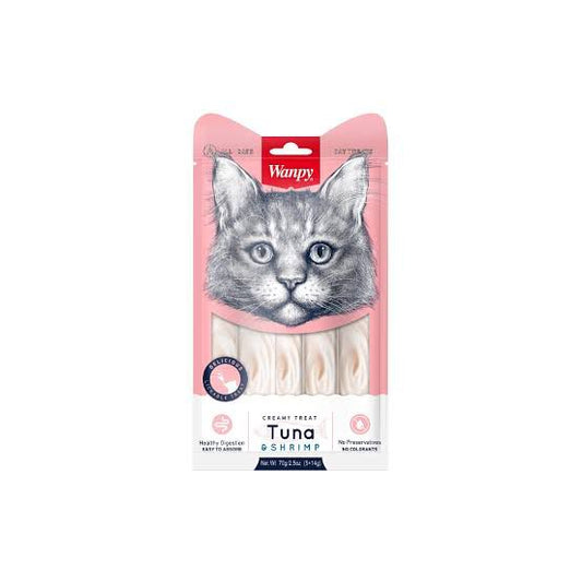 Wanpy Creamy Cat Treat – Tuna & Shrimp