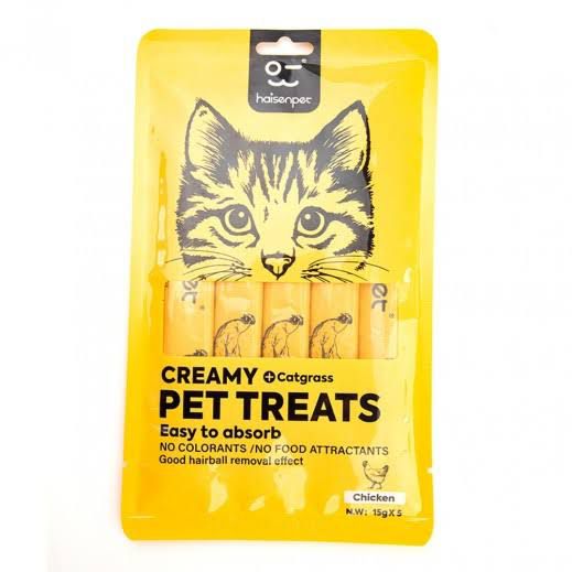 Hisenpet Creamy Treat – Chicken (5 x 15g)