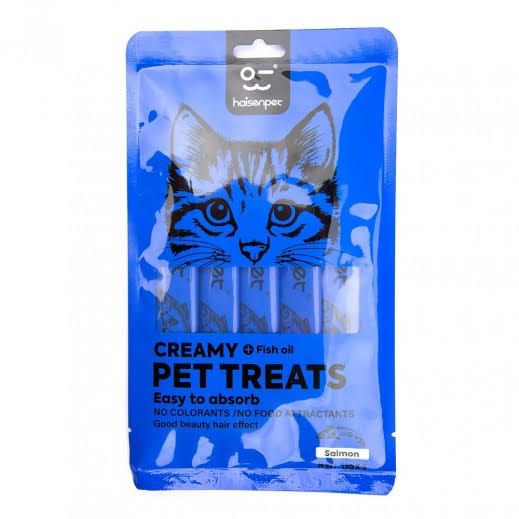 Hisenpet Creamy Treat – Salmon (5 × 15 g)